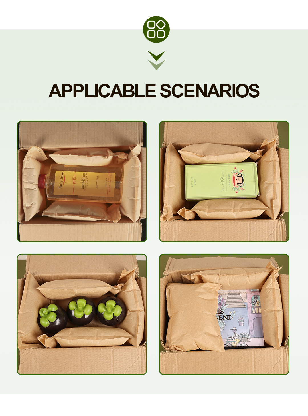 kraft paper air pillow film 04 kraft paper air pillow film 04