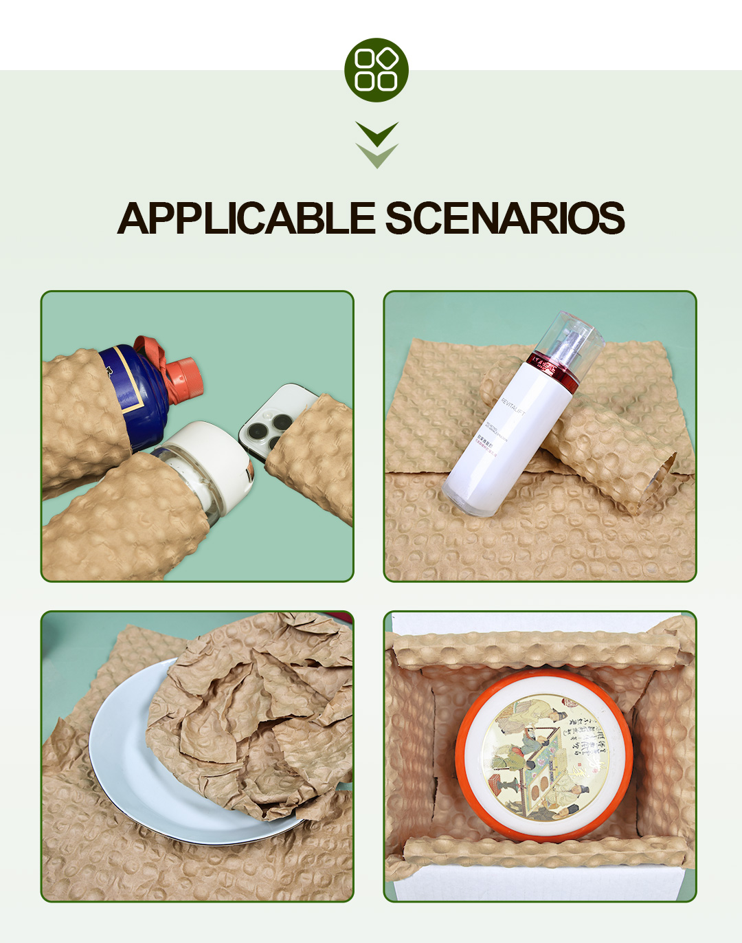 Embossed Kraft Bubble Paper Roll 04 Embossed Kraft Bubble Paper Roll 04