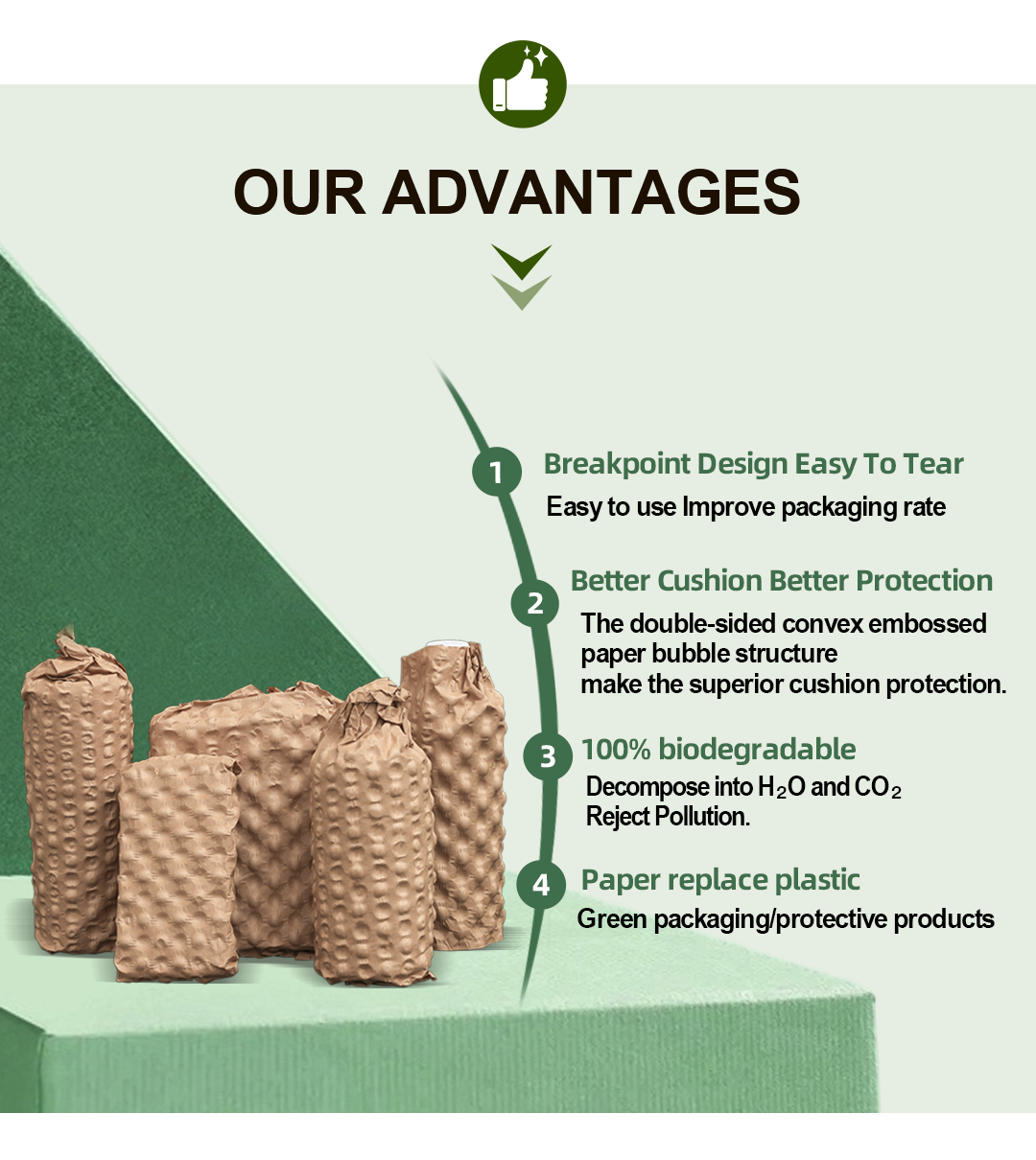 Embossed Kraft Bubble Paper Roll 03 Embossed Kraft Bubble Paper Roll 03